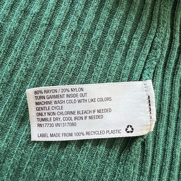 WILD FABLE cardigan sweater long small green button front - Picture 9 of 10